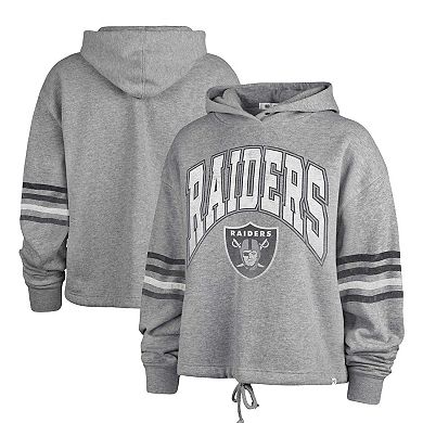 Women's '47 Gray Las Vegas Raiders Upland Bennett Pullover Hoodie