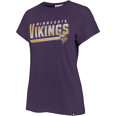 Women's '47 Purple Minnesota Vikings Pep Up Frankie T-Shirt