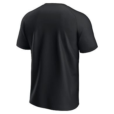 Men's Fanatics Branded Black Toronto Raptors Raglan T-Shirt