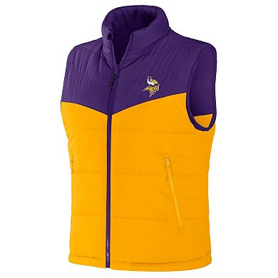 Men's NFL x Darius Rucker Collection by Fanatics Purple Minnesota Vikings Colorblocked Full-Zip Vest