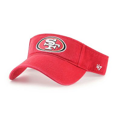 Men's '47 Scarlet San Francisco 49ers Clean Up Visor