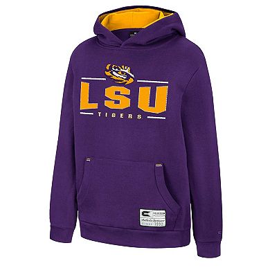 Youth Colosseum Purple LSU Tigers Lead Guitarists Pullover Hoodie