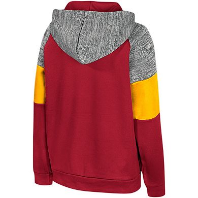 Youth Colosseum Cardinal Iowa State Cyclones Live Hardcore Raglan Pullover Hoodie