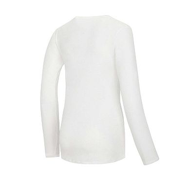 Women's Concepts Sport  White/Black Army Black Knights Long Sleeve V-Neck T-Shirt & Gauge Pants Sleep Set