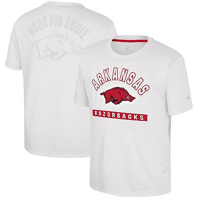 Youth Colosseum White Arkansas Razorbacks Jones T-Shirt