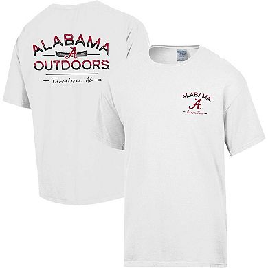 Men's Comfort Wash White Alabama Crimson Tide Great Outdoors T-Shirt