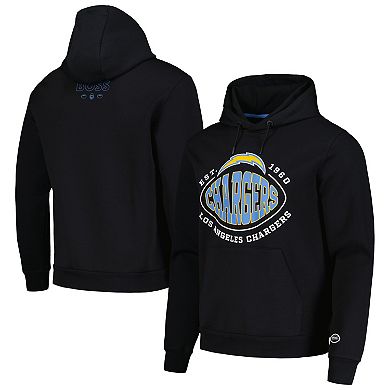 Men's BOSS X NFL  Black Los Angeles Chargers Touchback Pullover Hoodie