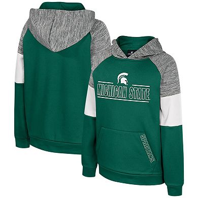 Youth Colosseum Green Michigan State Spartans Live Hardcore Raglan Pullover Hoodie