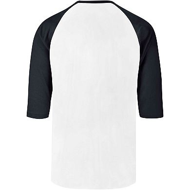 Men's '47 Cream Kansas City Royals City Connect Crescent Franklin Raglan 3/4-Sleeve T-Shirt