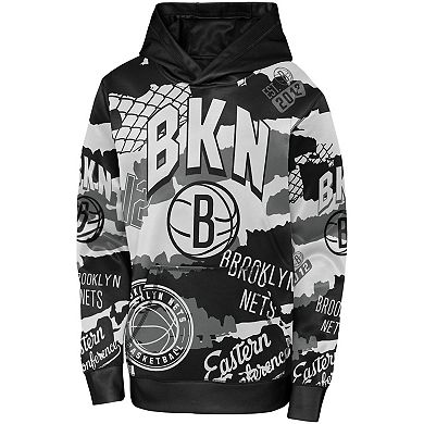 Youth Black Brooklyn Nets Over The Limit Pullover Hoodie