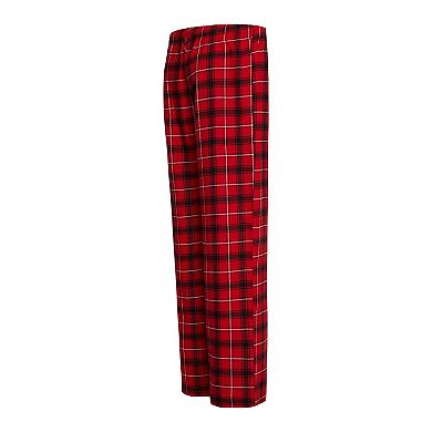 Women's Concepts Sport Red/Black Wisconsin Badgers Arctic T-Shirt & Flannel Pants Sleep Set