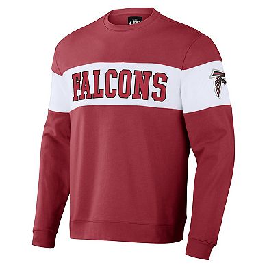Men's NFL x Darius Rucker Collection by Fanatics Red Atlanta Falcons Team Color & White Pullover Sweatshirt