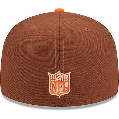 Men's New Era Brown/Orange Cincinnati Bengals Harvest 50th Anniversary 59FIFTY Fitted Hat