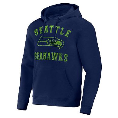 Men's NFL x Darius Rucker Collection by Fanatics Navy Seattle Seahawks Coaches Pullover Hoodie