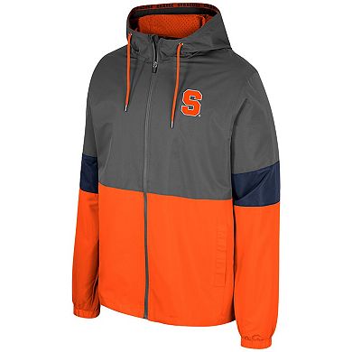 Men's Colosseum Charcoal Syracuse Orange Miles Full-Zip Jacket