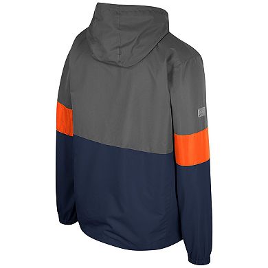 Men's Colosseum Charcoal Illinois Fighting Illini Miles Full-Zip Jacket