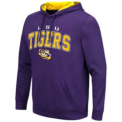 Men's Colosseum Purple LSU Tigers Resistance Pullover Hoodie