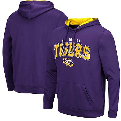 Men's Colosseum Purple LSU Tigers Resistance Pullover Hoodie