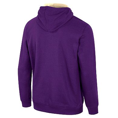 Men's Colosseum Purple Washington Huskies Half-Zip Hoodie