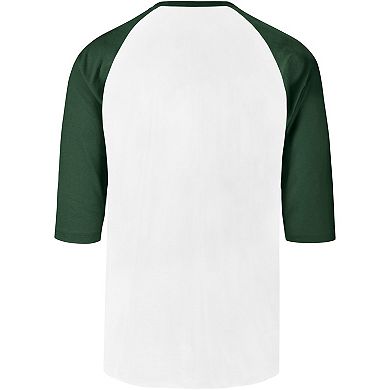 Men's '47 Cream Colorado Rockies City Connect Crescent Franklin Raglan Three-Quarter Sleeve T-Shirt