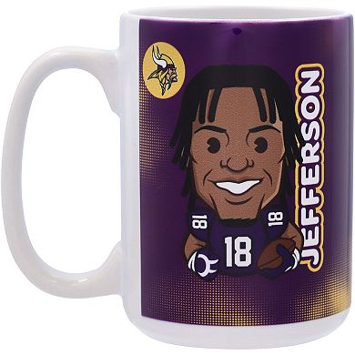 Justin Jefferson Minnesota Vikings 15oz. Player Caricature Mug