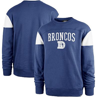 Men's '47 Blue Denver Broncos Groundbreaker Onset Pullover Sweatshirt