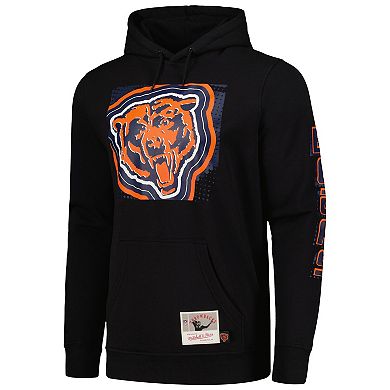 Men's Mitchell & Ness Black Chicago Bears Gridiron Classics Big Face 7.0 Pullover Hoodie