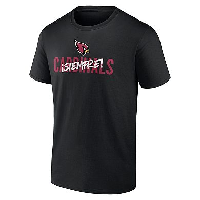 Men's Fanatics Branded Black Arizona Cardinals Siempre T-Shirt