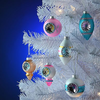 National Tree Company Teal, Pink, & Pearl Glass Mini Ornaments 12-piece Set