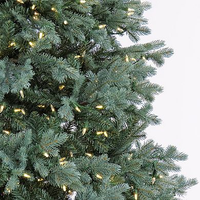 National Tree Company 6 1/2-ft. Pre-Lit Feel Real Wellesley Fir Hinged Artificial Christmas Tree