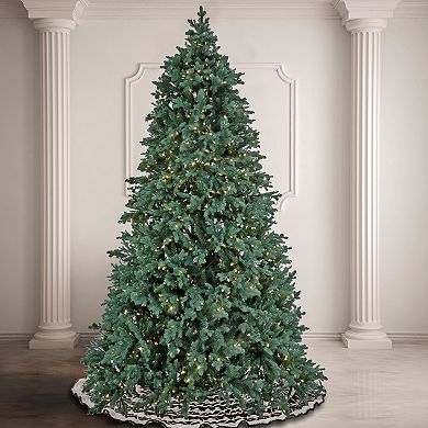 National Tree Company 6 1/2-ft. Pre-Lit Feel Real Wellesley Fir Hinged Artificial Christmas Tree