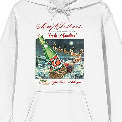 Men's 7UP Merry Christmas Fresh Up Graphic Hoodie