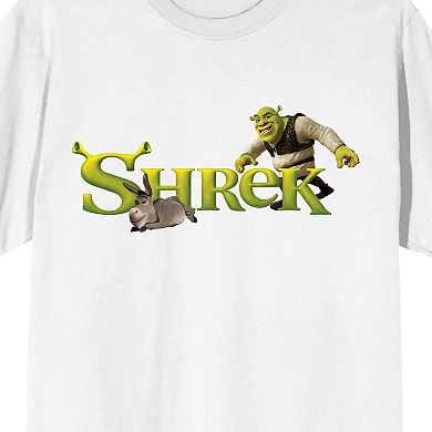 Men's Shrek Donkey & Shrek Movie Short Sleeve Graphic Tee