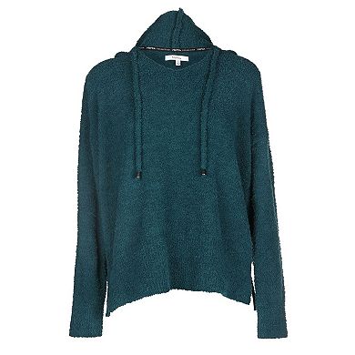 Women's Soft Touch Cozy Knit Drawstring Long Sleeve Hoodie