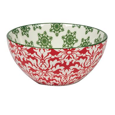 Certified International Set of 6 Winter Medley All Purpose Bowls