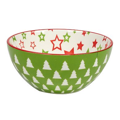 Certified International Set of 6 Holiday Fun All Purpose Bowls