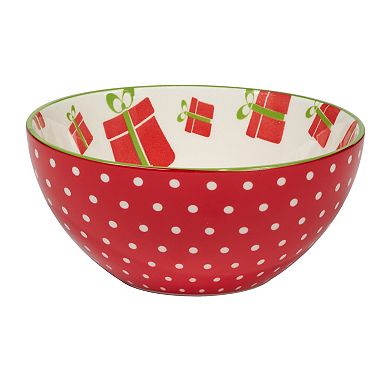 Certified International Set of 6 Holiday Fun All Purpose Bowls