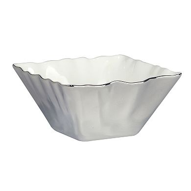 Certified International Set of 4 Silver Coast Snack Bowls