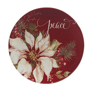 Certified International Set of 4 Winter's Joy Dessert Plates