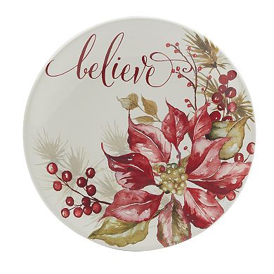 Certified International Set of 4 Winter's Joy Dessert Plates