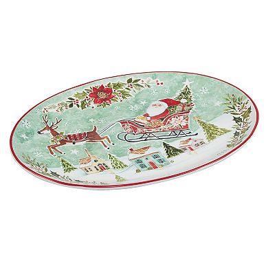 Certified International Joy of Christmas Oval Platter