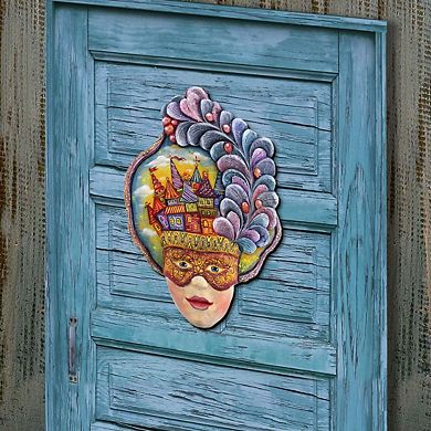 Carnival Mask Halloween Halloween Door Decor by G. DeBrekht - Thanksgiving Halloween Decor