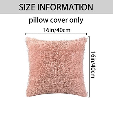 Soft Modern Plush Throw Home Decor Throw Pillowcases 16" x 16"