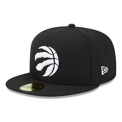 Men's New Era Black Toronto Raptors Evergreen 59FIFTY Fitted Hat