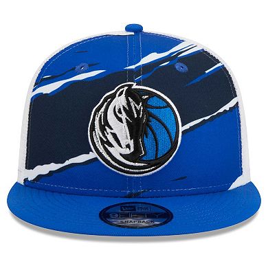 Men's New Era Blue/White Dallas Mavericks Tear Trucker 9FIFTY Adjustable Hat