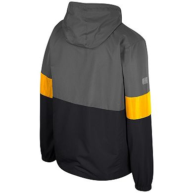 Men's Colosseum Charcoal Appalachian State Mountaineers Miles Full-Zip Hoodie Jacket