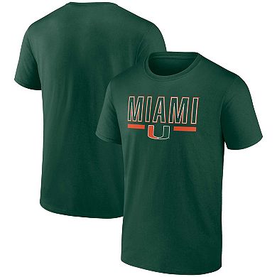 Men's Profile Green Miami Hurricanes Big & Tall Team T-Shirt
