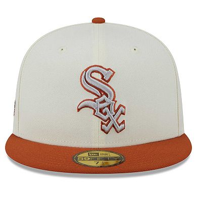 Men's New Era Cream/Orange Chicago White Sox 59FIFTY Fitted Hat