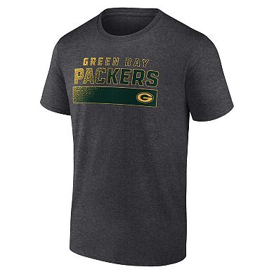 Men's Fanatics Branded  Charcoal Green Bay Packers T-Shirt