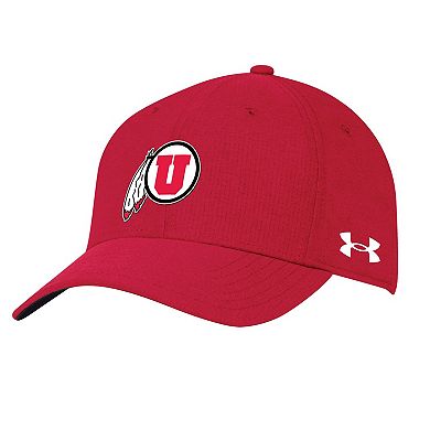 Men's Under Armour Red Utah Utes Airvent Performance Adjustable Hat